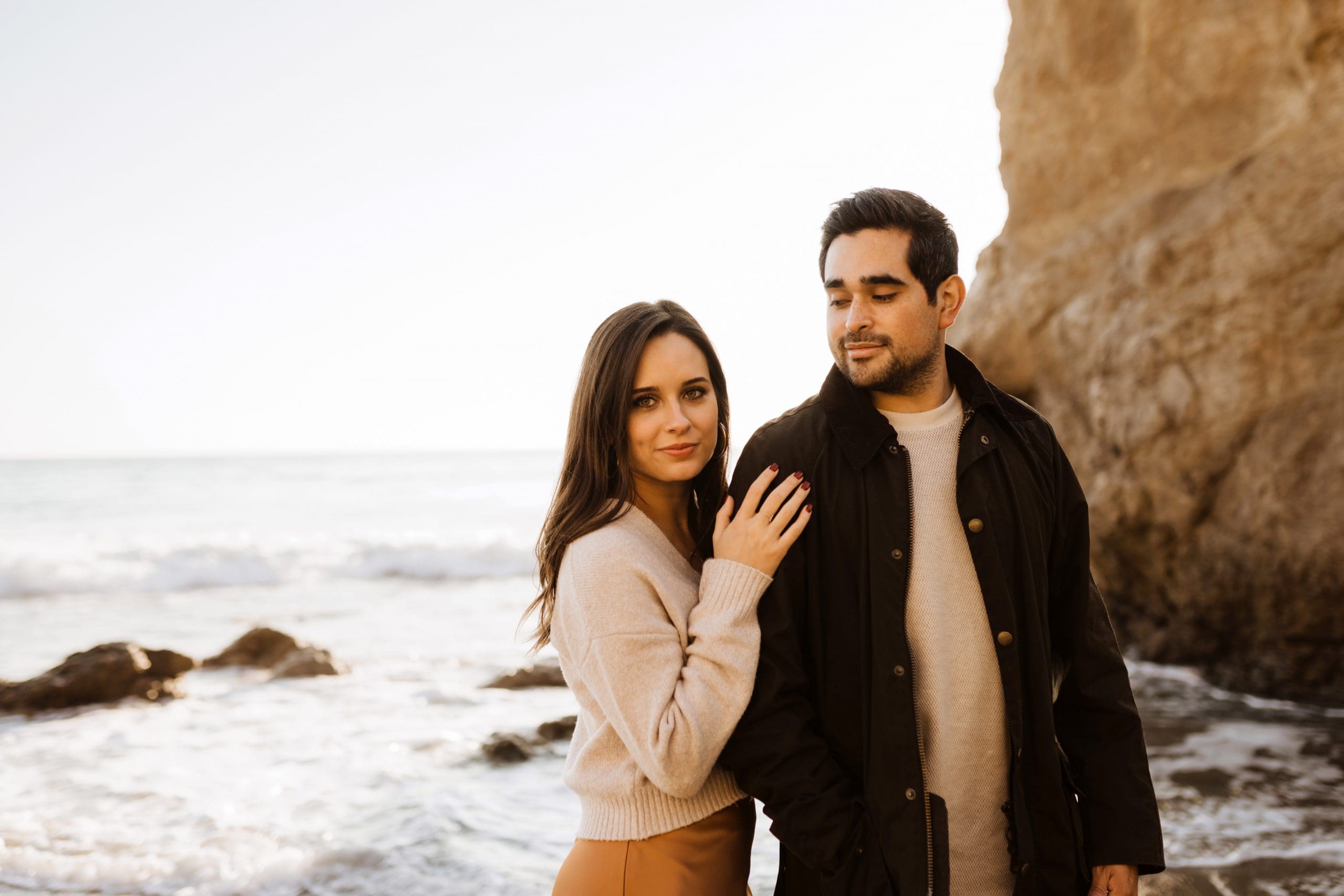 Malibu Beach Engagement Session | Kelly O'Connor Photography | Austin Based Wedding Photographer | El Matador Beach | destination photos, beach engagement session, couples photos, couples poses, portraits on the beach | via kellyoconnorphotography.com