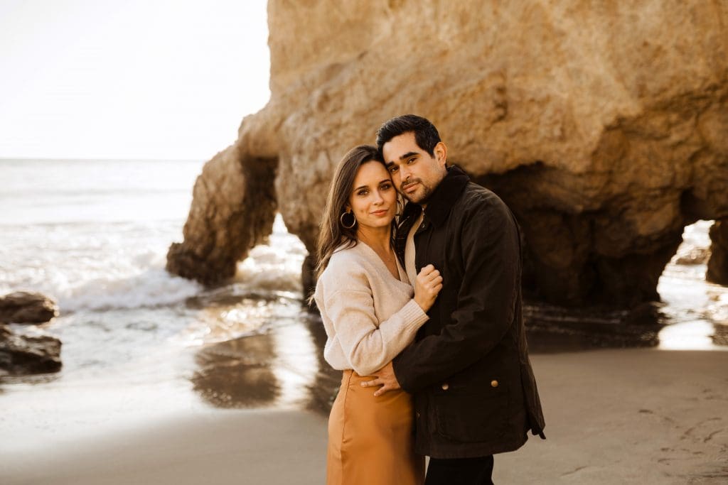 Malibu Beach Engagement Session | Kelly O'Connor Photography | Austin Based Wedding Photographer | El Matador Beach | destination photos, beach engagement session, couples photos, couples poses, portraits on the beach | via kellyoconnorphotography.com