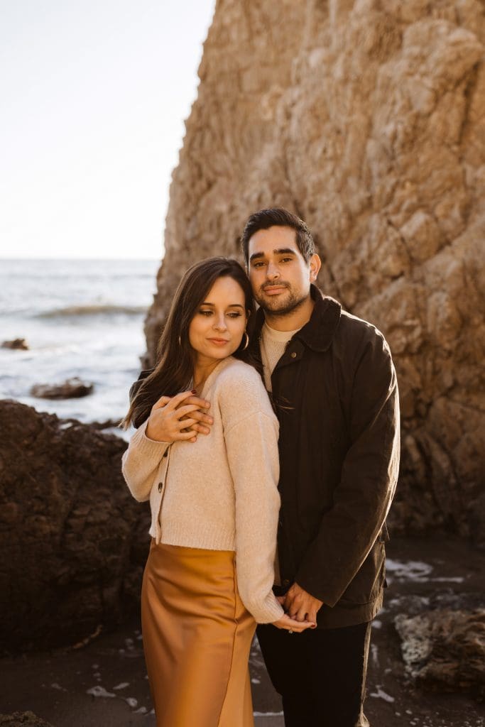 Malibu Beach Engagement Session | Kelly O'Connor Photography | Austin Based Wedding Photographer | El Matador Beach | destination photos, beach engagement session, couples photos, couples poses, portraits on the beach | via kellyoconnorphotography.com