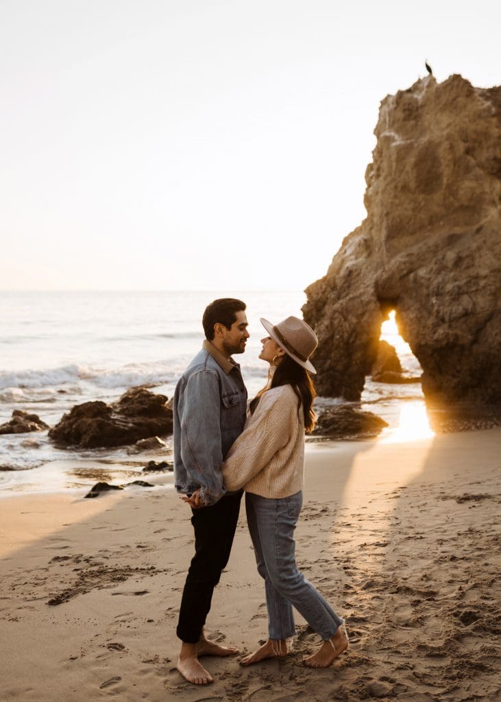Malibu, California Engagement Session | Kelly O'Connor Photography | Austin Based Wedding Photographer | El Matador Beach | couples photos, bride to be, engagement photos, outfit ideas for engagement photos, destination photo session, beach photos, photos of couple on beach | via kellyoconnorphotography.com