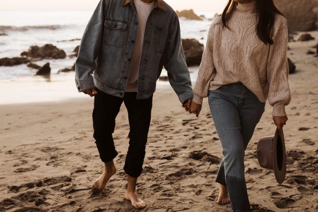 Malibu, California Engagement Session | Kelly O'Connor Photography | Austin Based Wedding Photographer | El Matador Beach | couples photos, bride to be, engagement photos, outfit ideas for engagement photos, destination photo session, beach photos, photos of couple on beach | via kellyoconnorphotography.com