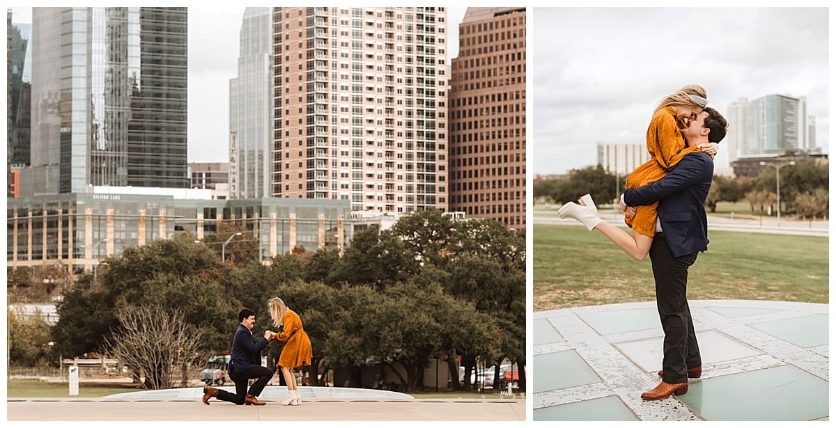Just engaged couple in Austin, Texas | Kelly O'Connor Photography | Austin Wedding Photographer | engagement, surprise proposal, tips for proposing, Austin proposal, how to propose | via kellyoconnorphotography.com