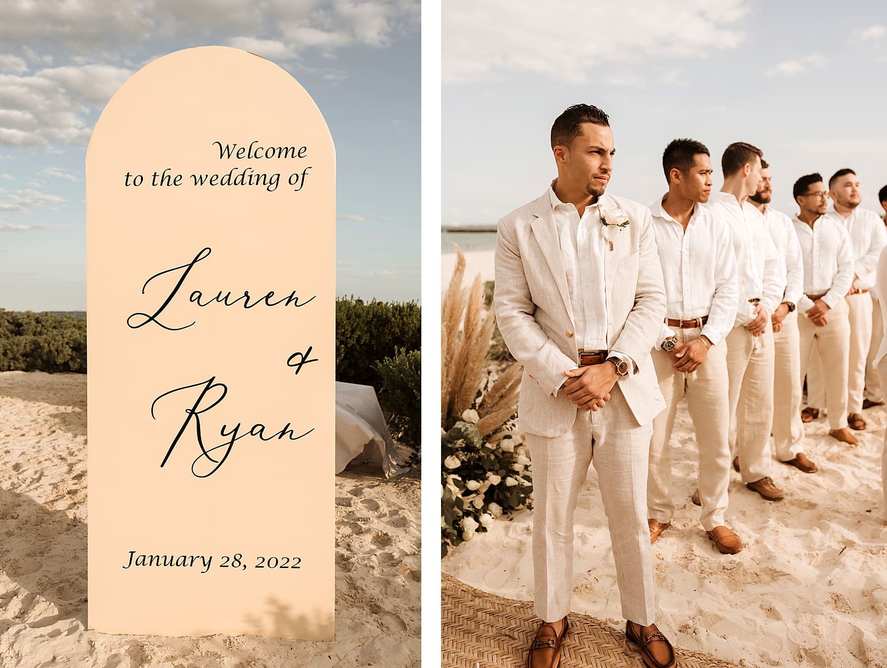 Beach wedding ceremony in Cancun, Mexico | Kelly O'Connor Photography | Destination Wedding Photographer | Dreams Playa Mujeres Wedding | wedding photography, beach wedding, Mexico destination wedding | via kellyoconnorphotography.com