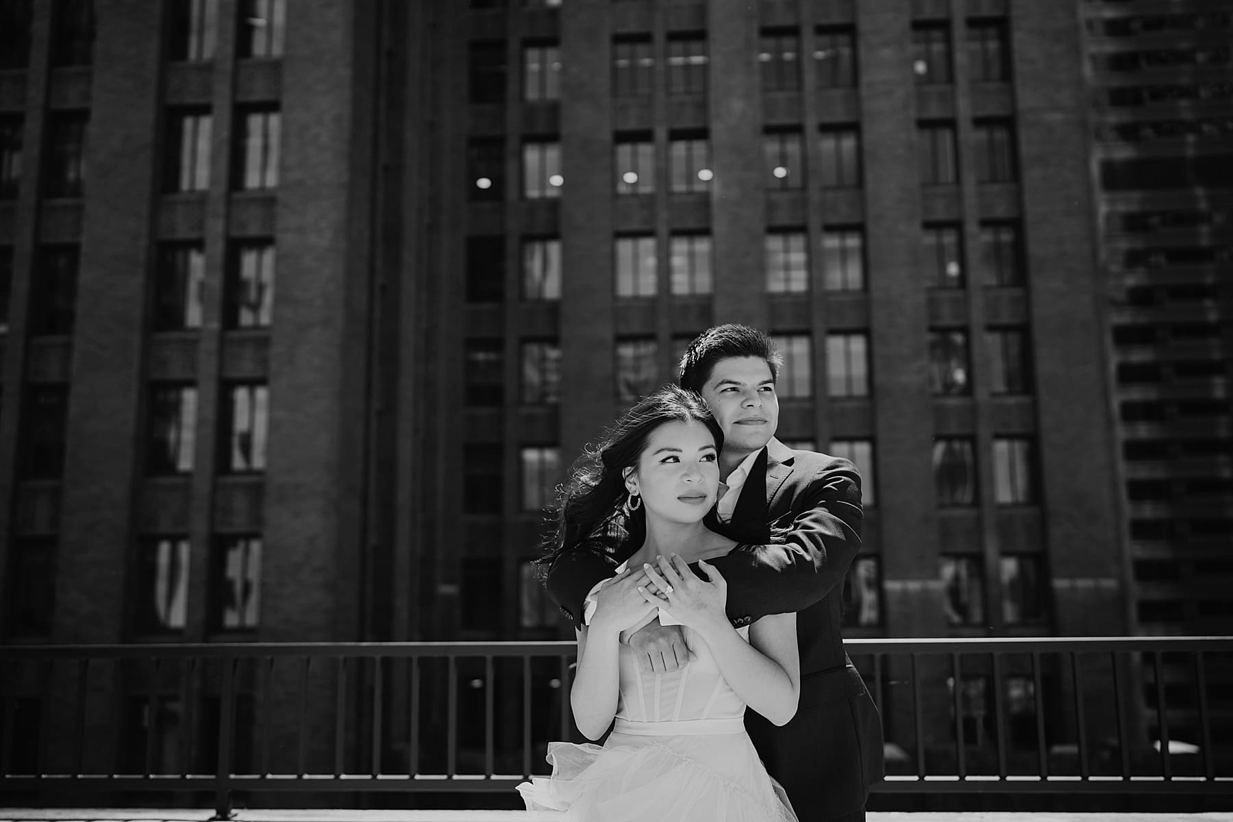 Downtown Seattle Rooftop Engagement Session | Kelly O'Connor Photography | Destination Wedding Photography | couples portraits, chic outfits for engagement session, classic outfits for engagement session | via kellyoconnorphotography.com