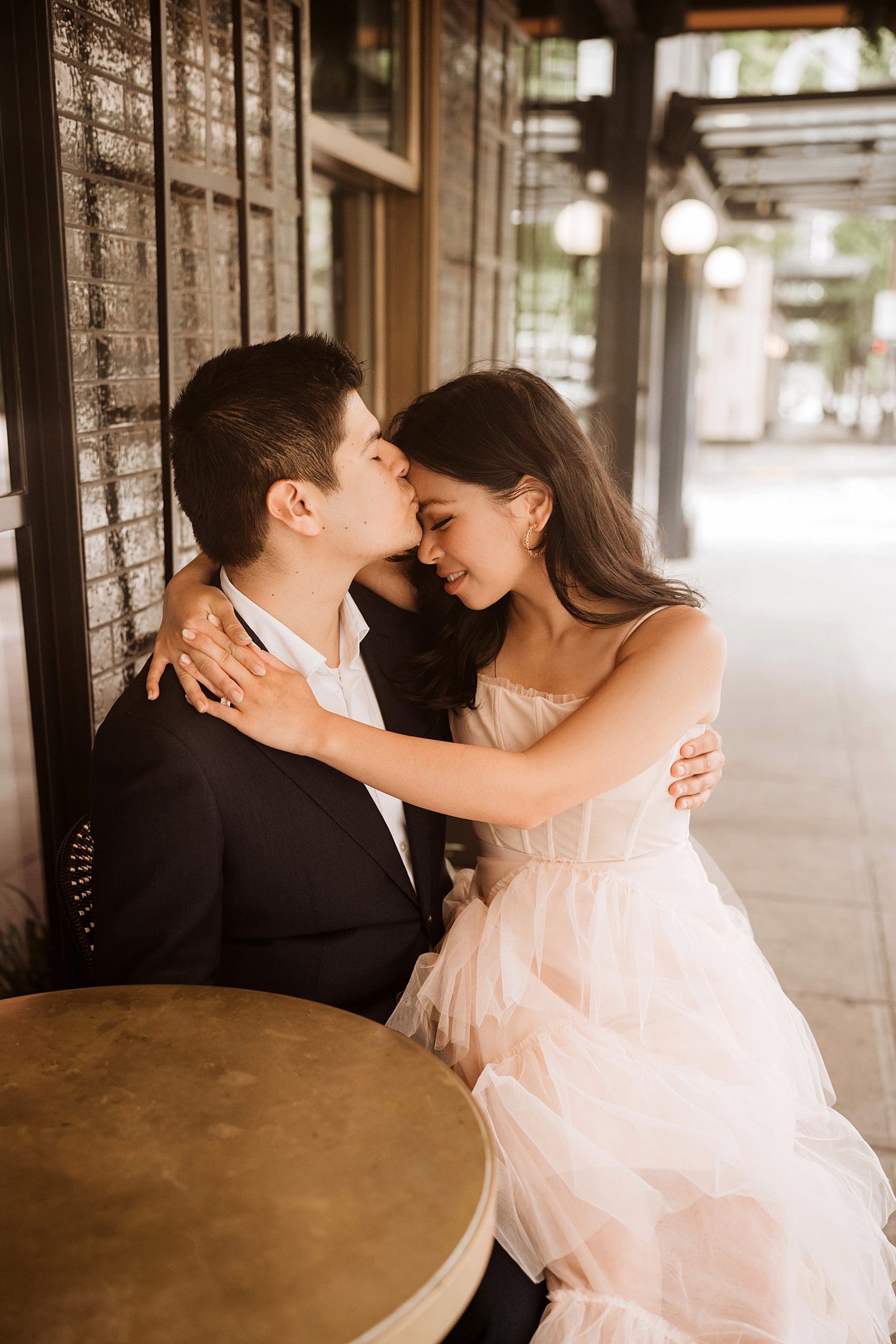 The State Hotel Seattle Engagement Session | Kelly O'Connor Photography | Destination Wedding Photography | couples portraits, chic outfits for engagement session, classic outfits for engagement session | via kellyoconnorphotography.com