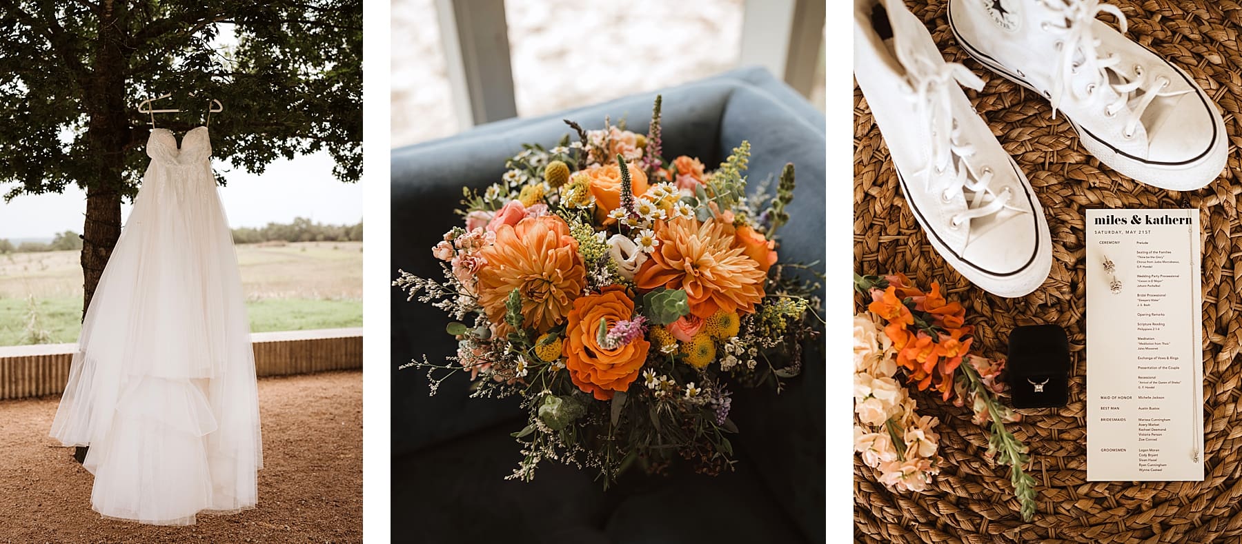 Colorful and edgy wedding day at spring wedding in Austin, TX | Kelly O'Connor Photography | Austin Wedding Photographer | Prospect House Wedding Day | edgy wedding ideas, bride in converse | via kellyoconnorphotography.com