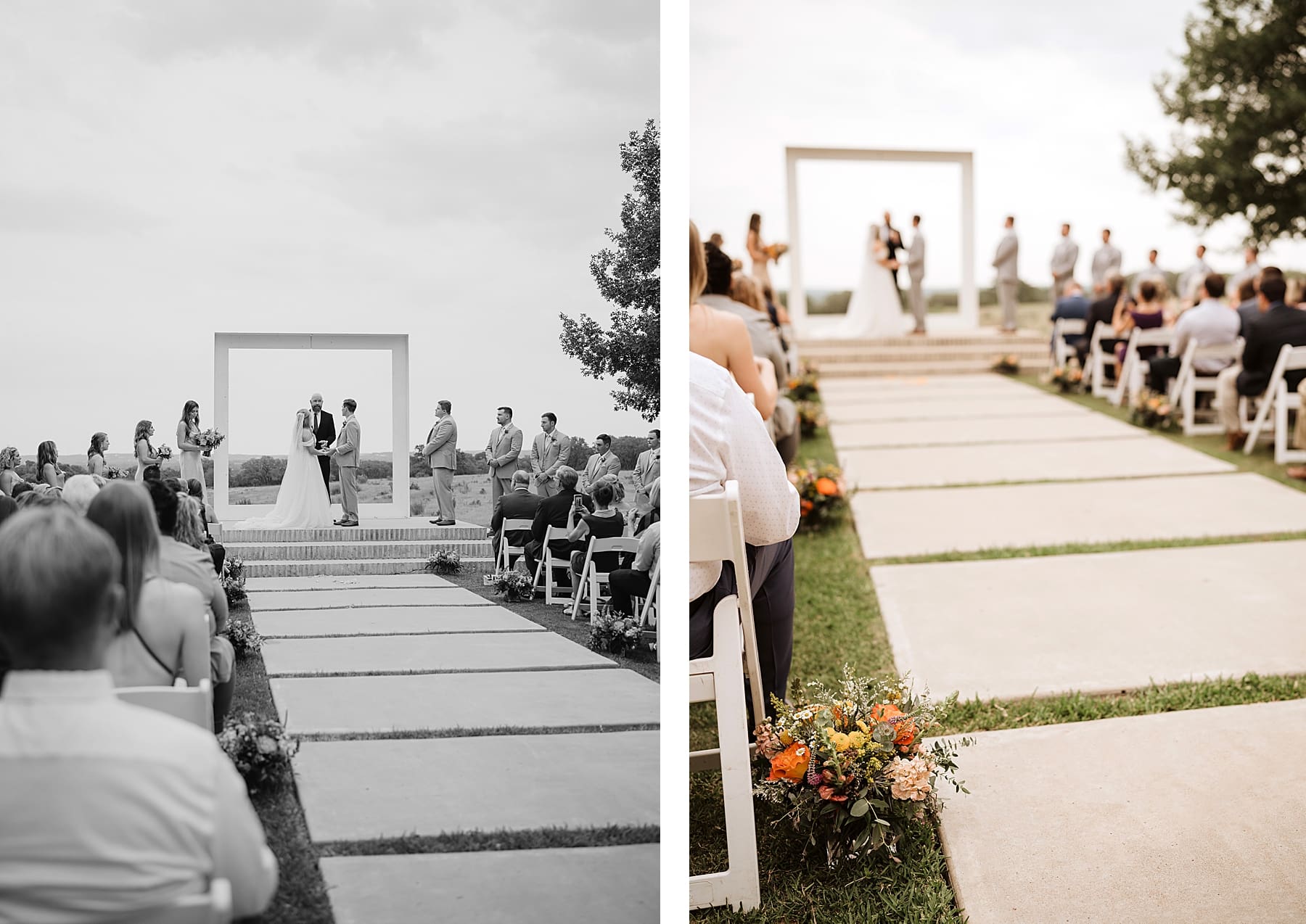 Prospect House wedding ceremony in spring | Kelly O'Connor Photography | Austin Wedding Photographer | Prospect House Wedding Day | edgy wedding ideas, bride in converse | via kellyoconnorphotography.com