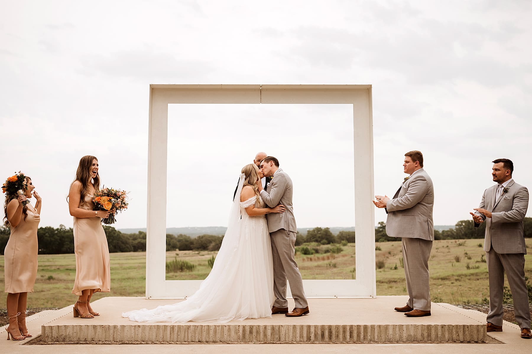 Prospect House wedding ceremony in spring | Kelly O'Connor Photography | Austin Wedding Photographer | Prospect House Wedding Day | edgy wedding ideas, bride in converse | via kellyoconnorphotography.com