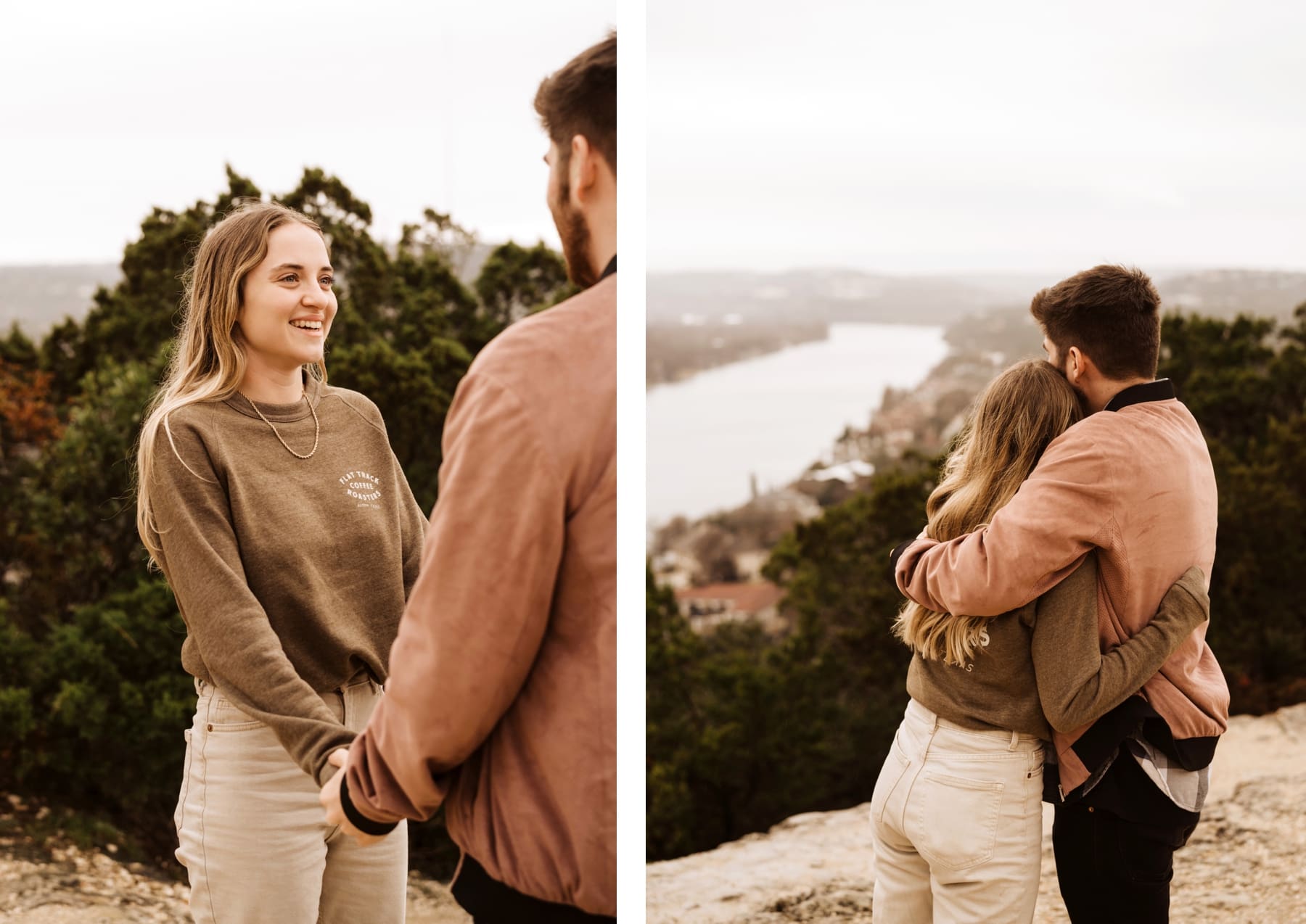 Austin Texas Surprise Proposal at Mount Bonnell | Kelly O'Connor Photographer | Austin and Traveling Wedding Photographer | couples portraits, engagement session, bride to be | via kellyoconnorphotography.com