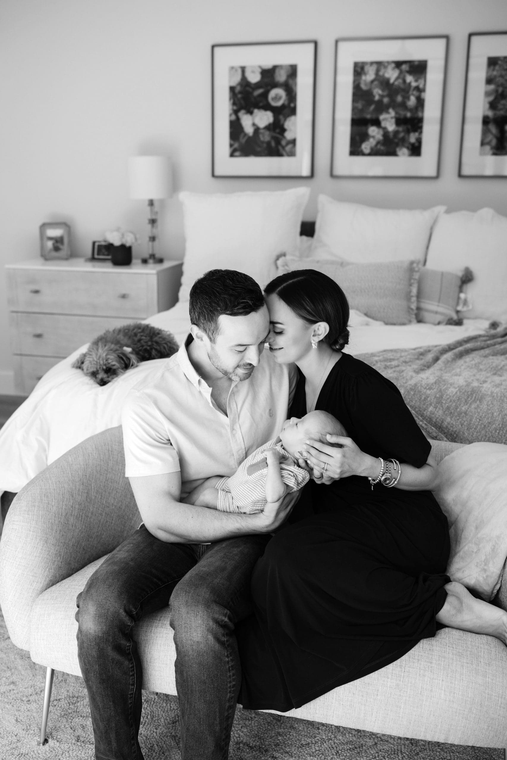 At Home Newborn Session in Neutral, Simple Home | Capturing all of Life's Events | Kelly O'Connor Photography