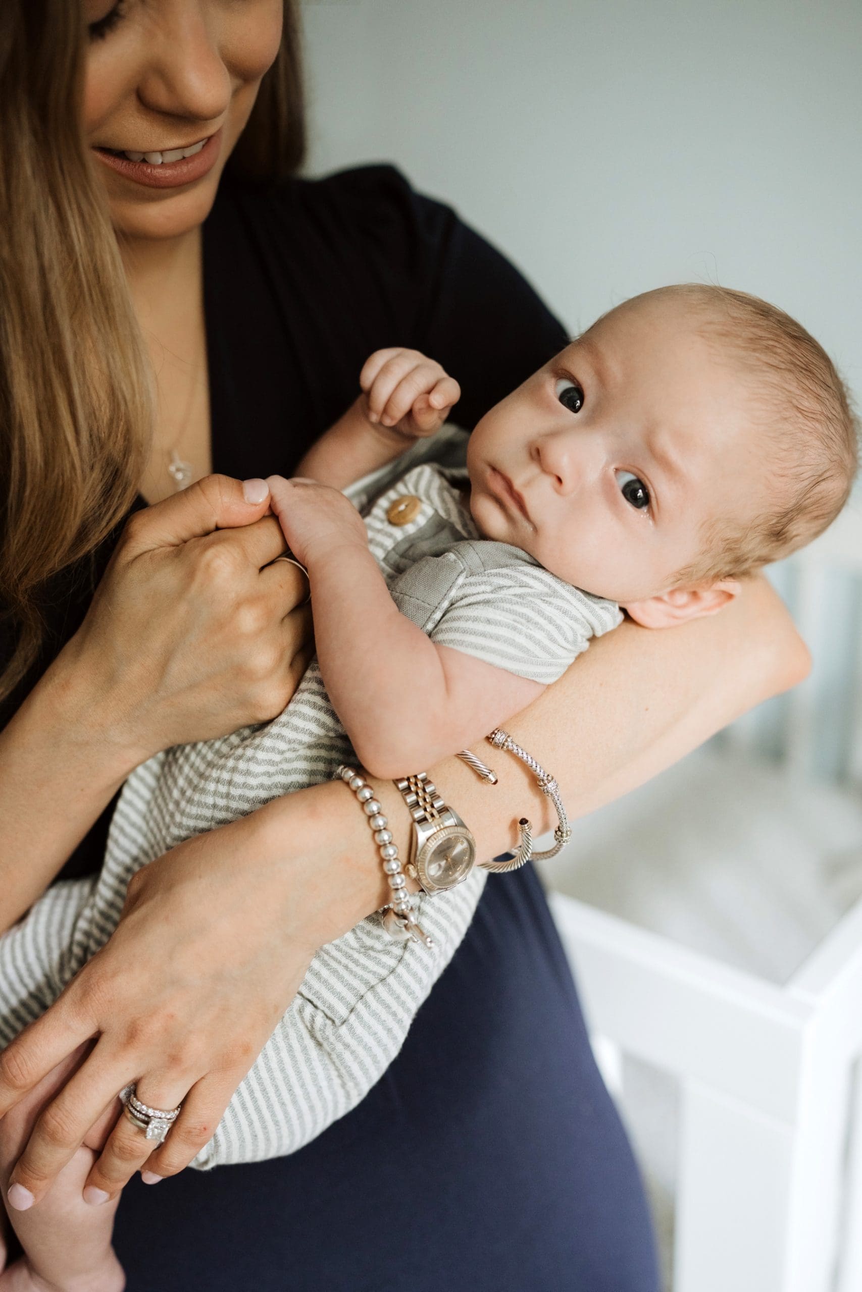 At Home Newborn Session in Neutral, Simple Home | Capturing all of Life's Events | Kelly O'Connor Photography
