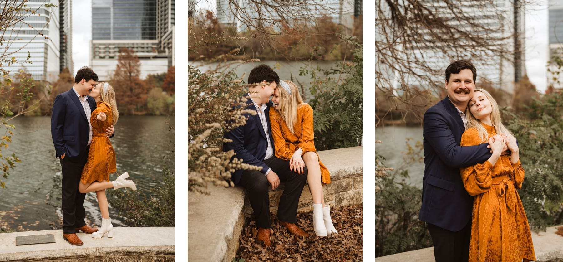 Auditorium Shores gives you the picturesque Austin skyline backdrop that is perfect to commemorate your love for Austin in your session. | 10 Best Engagement and Portrait Session Locations in Austin, TX | Kelly O'Connor Photography 