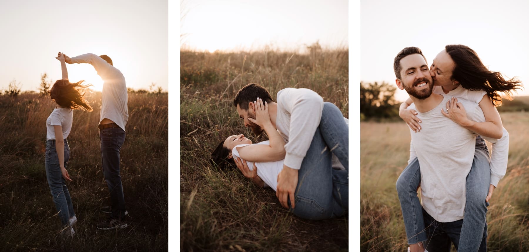 Book your engagement session in the wide open fields of Common Fords. | 10 Best Engagement and Portrait Session Locations in Austin, TX | Kelly O'Connor Photography 
