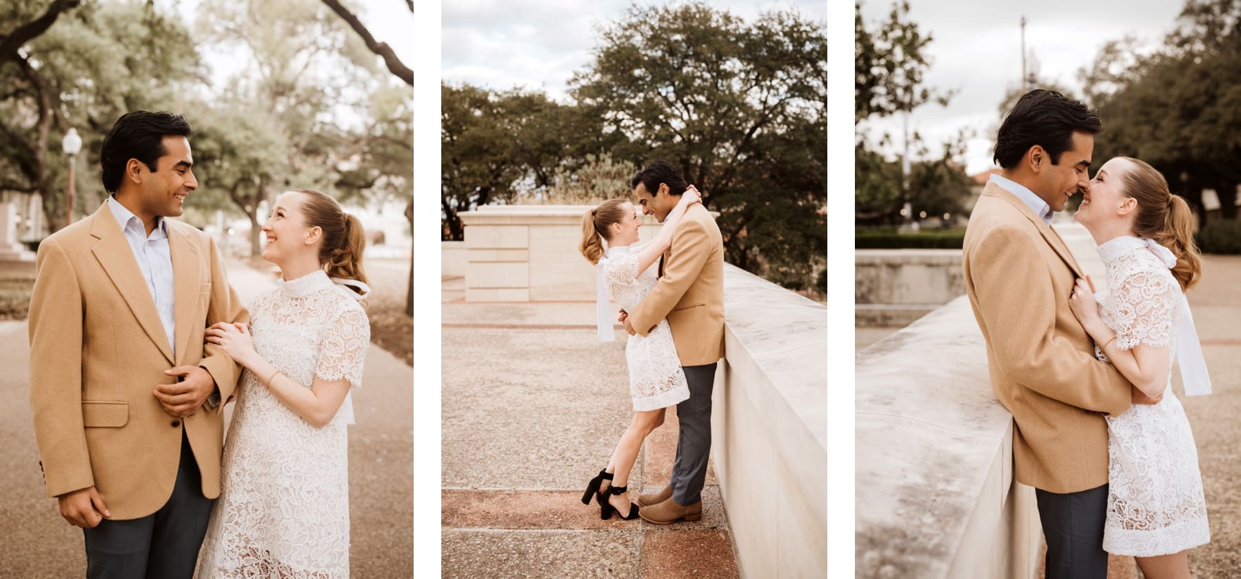 Engagement session at the University of Texas at Austin. | 10 Best Engagement and Portrait Session Locations in Austin, TX | Kelly O'Connor Photography 