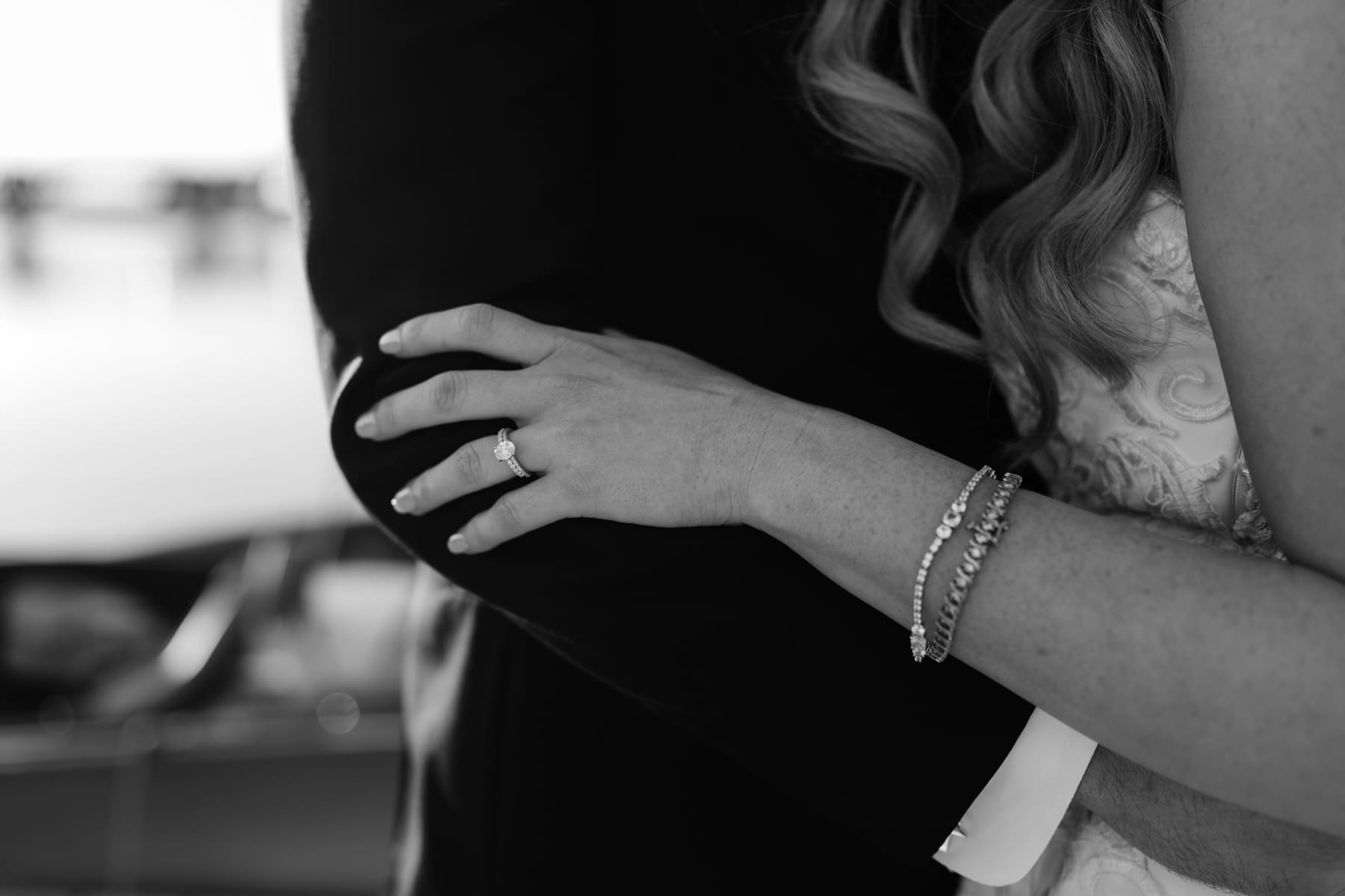 Sunset Bride and Groom Portraits on the Water | Spring Wedding in Texas | Kelly O'Connor Photography