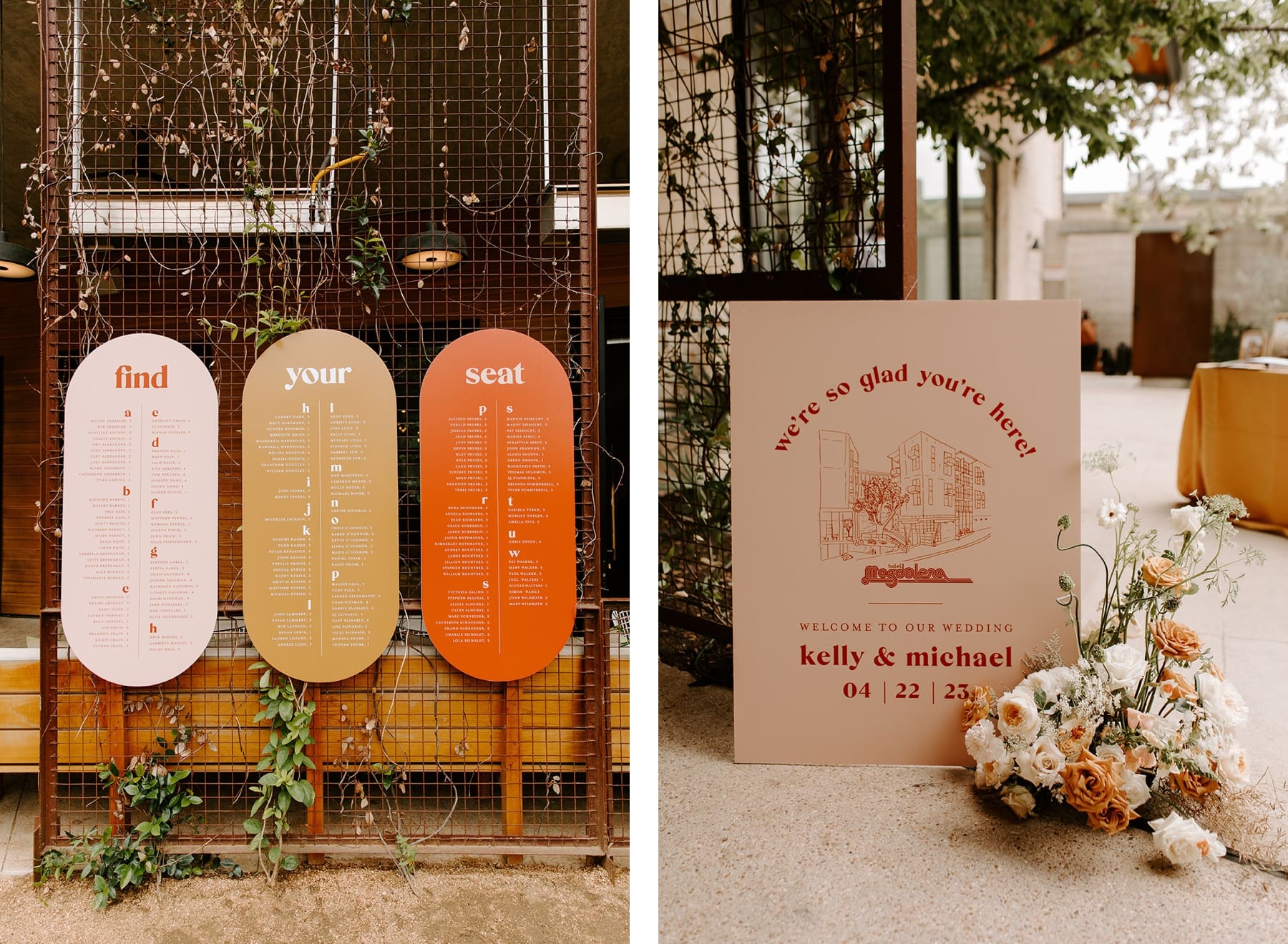 Austin, Texas wedding inspiration for a chic bride wanting an outdoor wedding at Hotel Magdelena. 