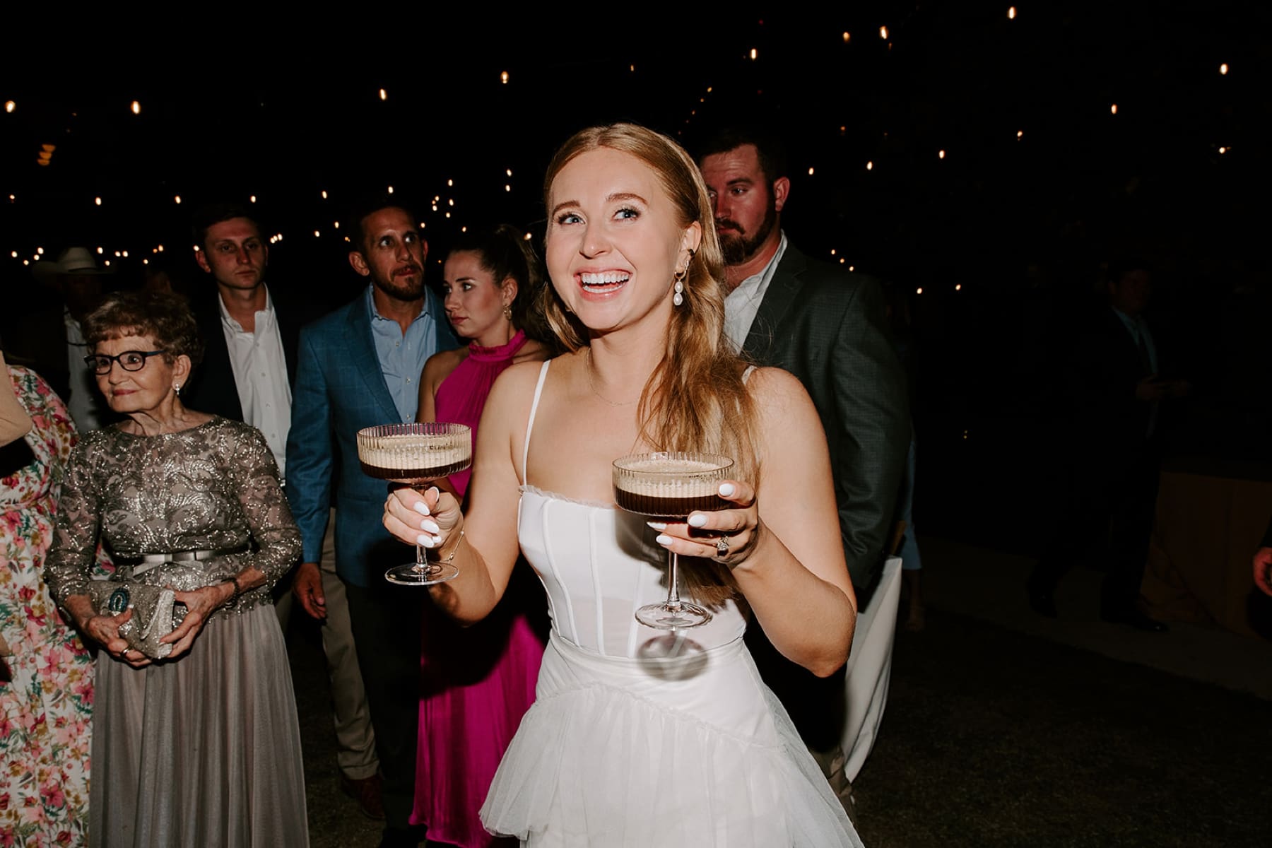Espresso Martini Bar and Cinnamon Roll Late Night Snack for Wedding Day | Kelly O'Connor Photography 